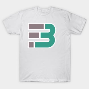 FB Initial Letter Sticker Logo Inspiration. F and B combination sticker logo vector design. T-Shirt